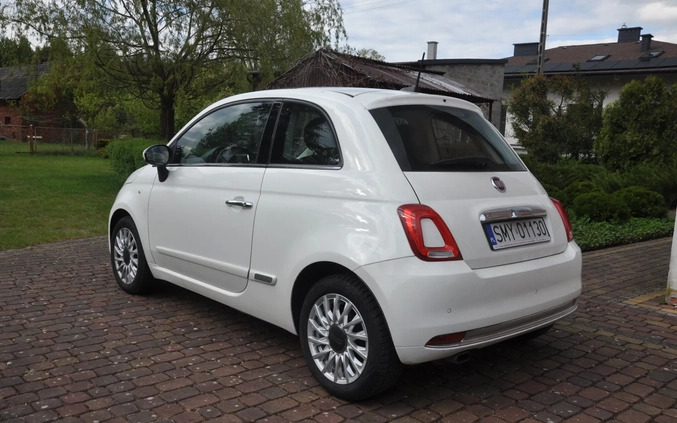 Fiat 500 cena 37900 przebieg: 105000, rok produkcji 2016 z Koziegłowy małe 92